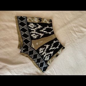 Sparkle and Fade Patterned Knit Shorts